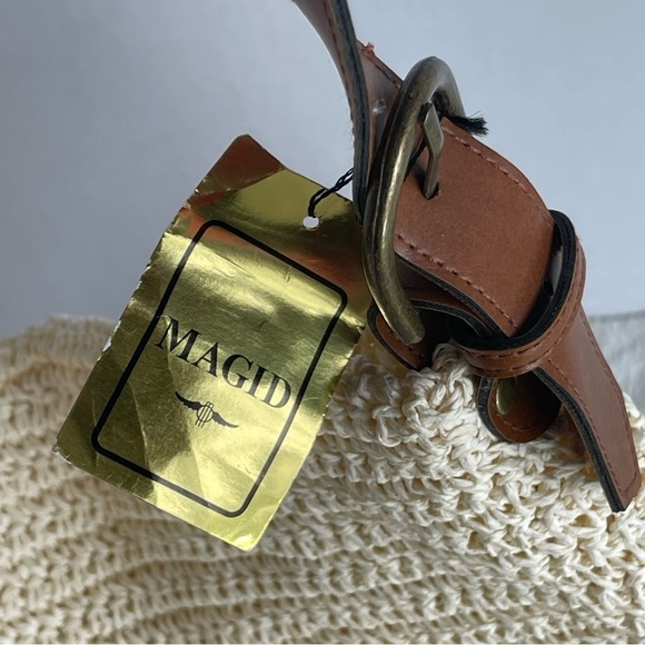 Vintage MAGID Paper straw tote. From Robisons May Store . - Picture 8 of 12